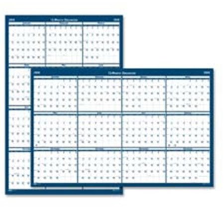 HOUSE OF DOOLITTLE House of Doolittle HOD396 Wall Calendar- Laminated- Reversible- 12 Mth- JanDec- 24in.x37in. HOD396